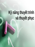 kỹ năng thuyết trình và thuyết phục 