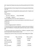 bài tập và bài giải nguyên lý kế toán tài chính 1 