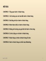 bài giảng hành vi khách hàng 