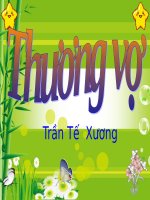 Tuần 3. Thương vợ.