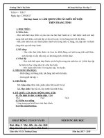 Bài thực hành 2. Làm quen với các kiểu dữ liệu trên trang tính