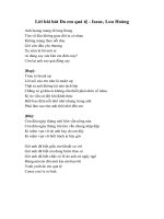 Lời bài hát Do em quá tệ- Issac ft Lou Hoàng