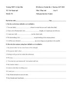 Đề kiểm tra 15 phút lần 1 573 lop 11