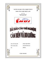 Báo cáo thí nghiệm cảm biến và đo lường 