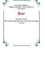 hệ thống bôi trơn và làm mát trên động cơ ô tô 