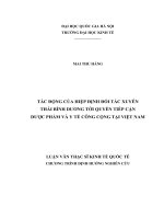 Tác động của Hiệp định đối tác xuyên Thái Bình Dương tới quyền tiếp cận dược phẩm và y tế công cộng tại Việt Nam