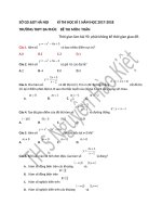 đề kiểm tra học kì 1 toán 12