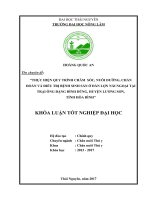 thực hiện quy trình chăm sóc, nuôi dưỡng, chẩn đoán và điều trị bệnh sinh sản ở đàn lợn nái ngoại tại trại ông đặng đình dũng   huyện lương sơn   tỉnh hòa bình