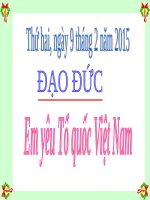 Bài 11. Em yêu Tổ quốc Việt Nam