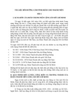 TÀI LIỆU bồi DƯỠNG cảm TÌNH đoàn CHO THANH NIÊN 