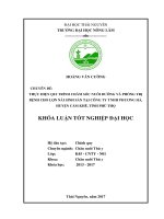 Thực hiện quy trình chăm sóc nuôi dưỡng và phòng trị bệnh cho lợn nái sinh sản tại công ty TNHH phương hà   huyện cẩm khê   tỉnh phú thọ 