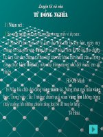 Tuần 1. Từ đồng nghĩa