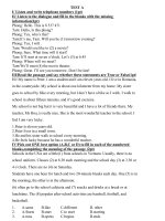 TEST 45 english 7 unit 1,2,3