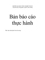 báo cáo thực hành phân tích môi trường 