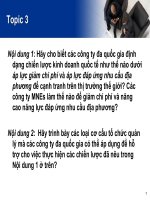Hãy trình bày các loại cơ cấu tổ chức quản lý mà các công ty đa quốc gia có thể áp dụng để hỗ trợ cho việc thực hiện các chiến lược đã nêu trong nội dung 1 ở trên 
