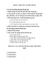 CÁC CHUYÊN đề dạy học môn hóa học