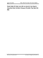 hoàn thiện tổ chức xúc bốc và vận tải tại công trường khai thác lộ thiên công ty cổ phần tây nam đá mài 