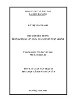 Thế giới biểu tượng trong đội gạo lên chùa của nguyễn xuân khánh (tt) 