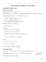 Tài liệu bồi dưỡng học sinh giỏi  Chuyên đề 10  Số phức và ứng dụng  Lê Hoành Phò  File word