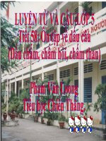 Tuần 29. Ôn tập về dấu câu (Dấu chấm, chấm hỏi, chấm than)