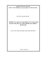 Nghiên cứu, đề xuất giải pháp xử lý chất thải rắn do phá, bỏ các công trình giao thông đường bộ 