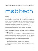 Phát triển tầm nhìn đổi mới việc đào tạo cán bộ nguồn tại mobitechs 