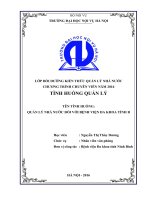 QUẢN LÝ NHÀ NƯỚC ĐỐI VỚI Bệnh viện Đa khoa tỉnh Ninh Bình