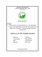 Đánh giá khả năng sinh trưởng và cảm nhiễn bệnh của đàn gà Isa Shaver hậu bị tại trại chăn nuôi gia cầm khoa Chăn nuôi Thú y, trường Đại học Nông Lâm Thái Nguyên.