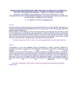 Nghiên cứu sự sinh trưởng phát triển, năng suất và phẩm chất của giống dưa trời t3291(trichosanthes anguina l ) trồng ở vụ xuân hè tại đà nẵng 