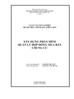 Luận Văn Tốt Nghiệp XÂY DỰNG PHẦN MỀM QUẢN LÝ HỢP ĐỒNG MUA BÁN CHUNG CƯ