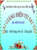 Tuần 20-21. MRVT: Công dân