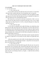 Các phương pháp lấy mẫu, bảo quản và phân tích mẫu nước 