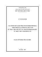 Các tình tiết giảm nhẹ trách nhiệm hình sự theo pháp luật hình sự Việt Nam từ thực tiễn xét xử các tội xâm phạm sở hữu từ thực tiễn tỉnh Đồng Nai (Lv thạc sĩ)