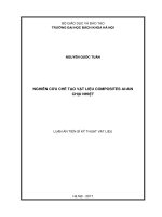 Nghiên cứu chế tạo vật liệu composites Al AlN chịu nhiệt (Luận án tiến sĩ)