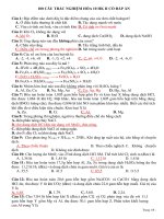 100 câu trắc nghiệm hóa học 10 có đáp án ôn thi học kỳ II