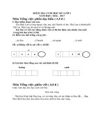de thi tieng viet lop 1 2016  - 2017