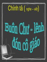 Tuần 15. Nghe-viết: Buôn Chư Lênh đón cô giáo
