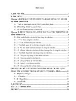 Thực trạng và biện pháp hoàn thiện công tác văn thư lưu trữ tại sở nội vụ tỉnh hòa bình