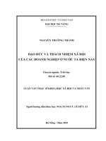Đạo đức và trách nhiệm xã hội của các doanh nghiệp ở nước ta hiện nay