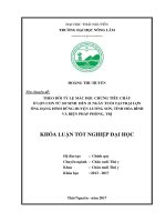 Theo dõi tỷ lệ mắc hội chứng tiêu chảy ở lợn con từ sơ sinh đến 21 ngày tuổi tại trại lợn ông đặng đình dũng huyện lương sơn   tỉnh hòa bình và biện pháp phòng, trị 