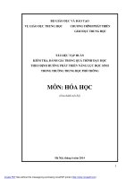 Tài liệu tập huấn kiểm tra, đánh giá trong quá trình dạy học theo định hướng phát triển năng lực học sinh trong trường trung học phổ thông môn hóa học 