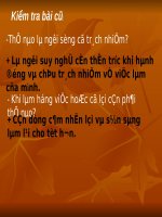 Bài 2. Có trách nhiệm về việc làm của mình