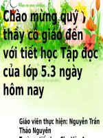 Tuần 32. Những cánh buồm
