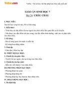 giao an sinh hoc 7 bai 26