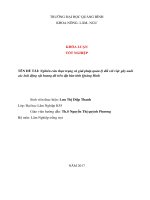 Nghiên cứu thực trạng và giải pháp quản lý đối với việc gây nuôi các loài động vật hoang dã trên địa bàn tỉnh quảng bình 