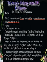 Tuần 30. Kể chuyện đã nghe, đã đọc (về một nữ anh hùng hoặc một phụ nữ có tài)