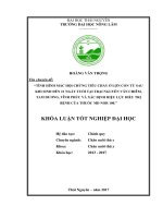 Tình hình mắc hội chứng tiêu chảy ở lợn con từ sau khi sinh đến 21 ngày tuổi tại trại nguyễn văn chiêm   tam dương   vĩnh phúc và xác định hiệu lực điều trị bệnh của thuốc MD nor 100 