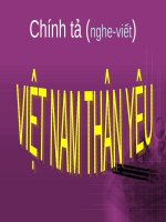 Tuần 1. Nghe-viết: Việt Nam thân yêu