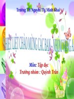 Tuần 31. Bầm ơi