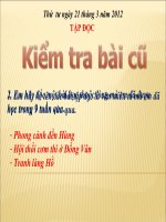Tuần 28. Ôn tập Giữa Học kì II